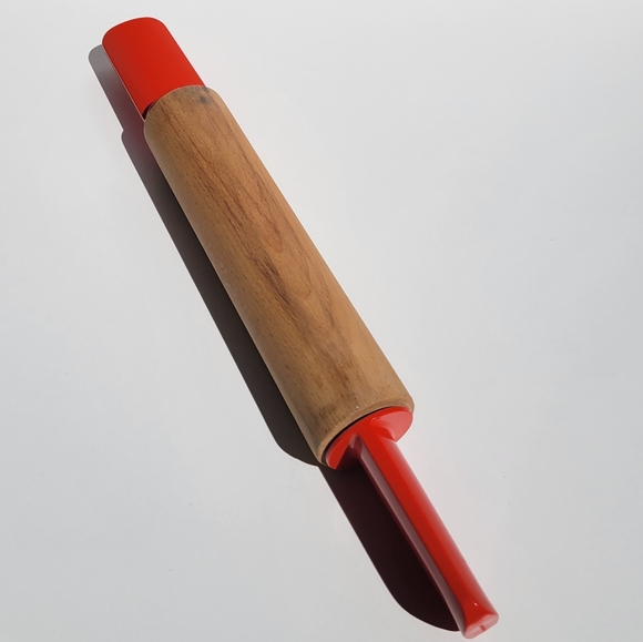 Vintage Melamine handles Rolling Pin - Picture 2 of 9